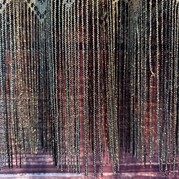 MSK Women Gold & Black Shimmering Lined Dress. Size XL - Picture 4 of 10